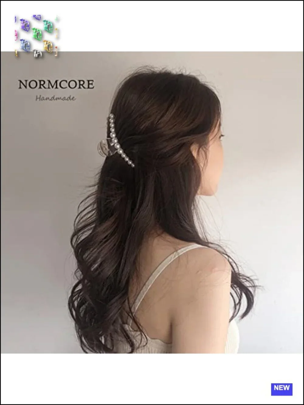 4 Large Pearl Hair Claw Clips Non-Slip for Women Girls Wedding Party Daily